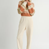 Butter Pecan Chunky Sweater - Brick Multi