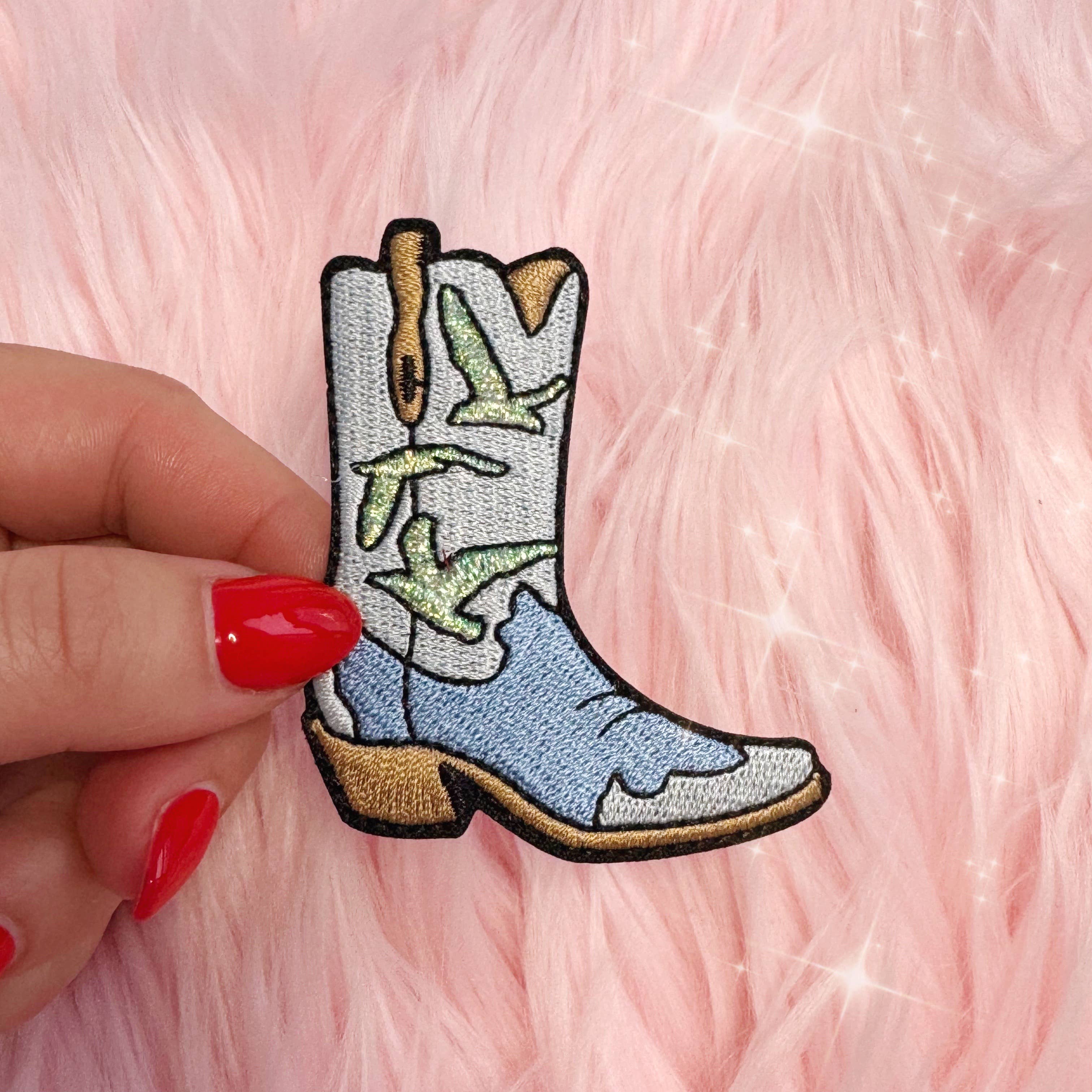 Seagull Cowgirl Boot Patch