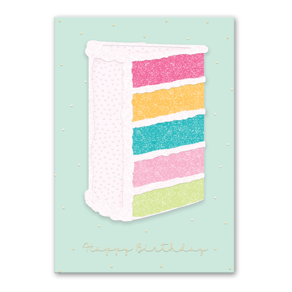 BIRTHDAY CAKE GREETING CARD