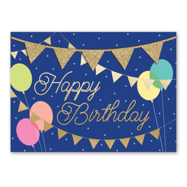 BIRTHDAY BANNERS GREETING CARD