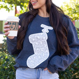 Cheeta Stocking Sweatshirt