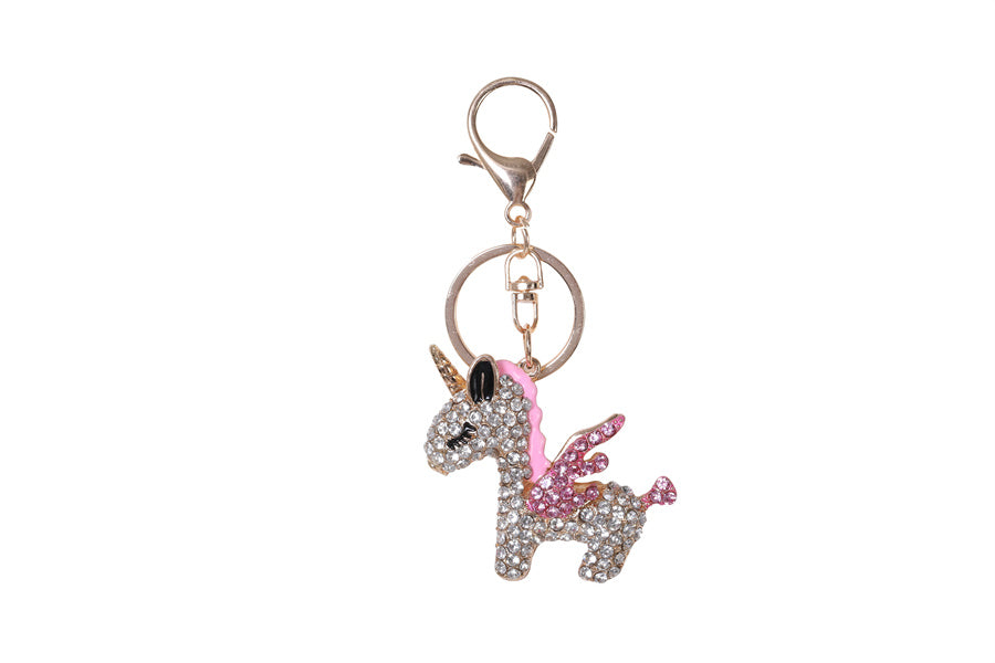 Pink Unicorn Keychain