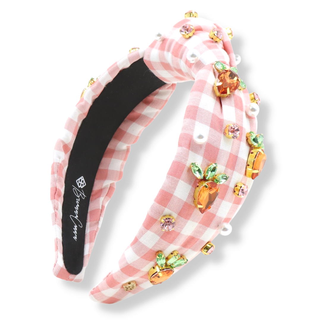 Crystal Carrot Gingham Headband [Brianna Cannon]