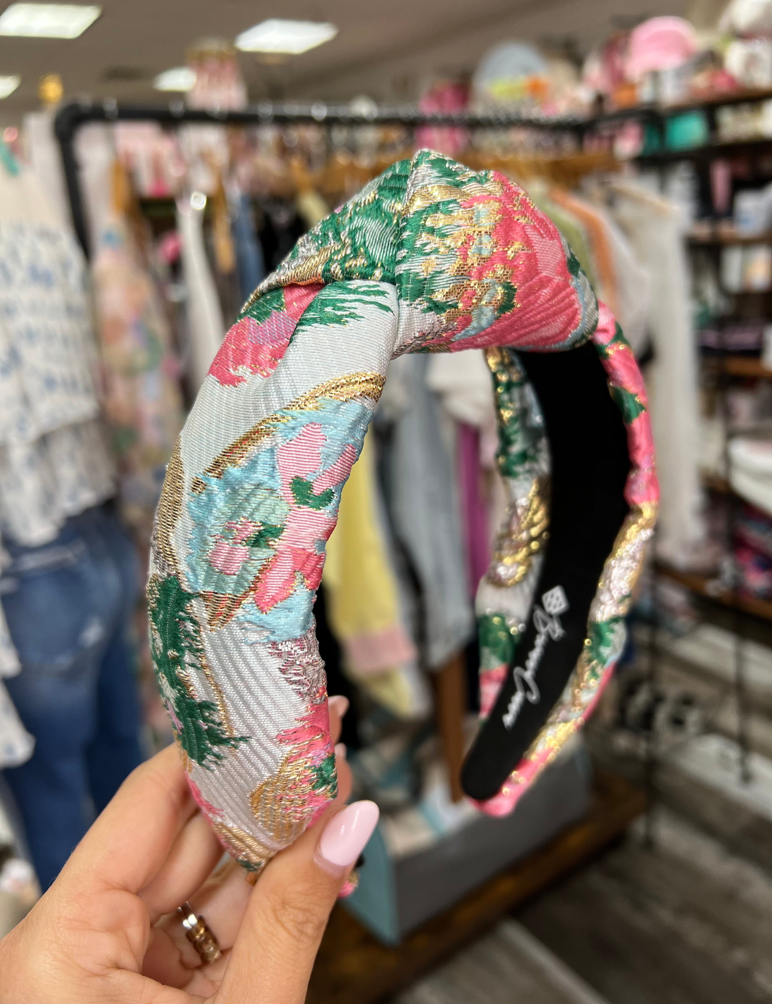 Spring Floral Brocade Headband