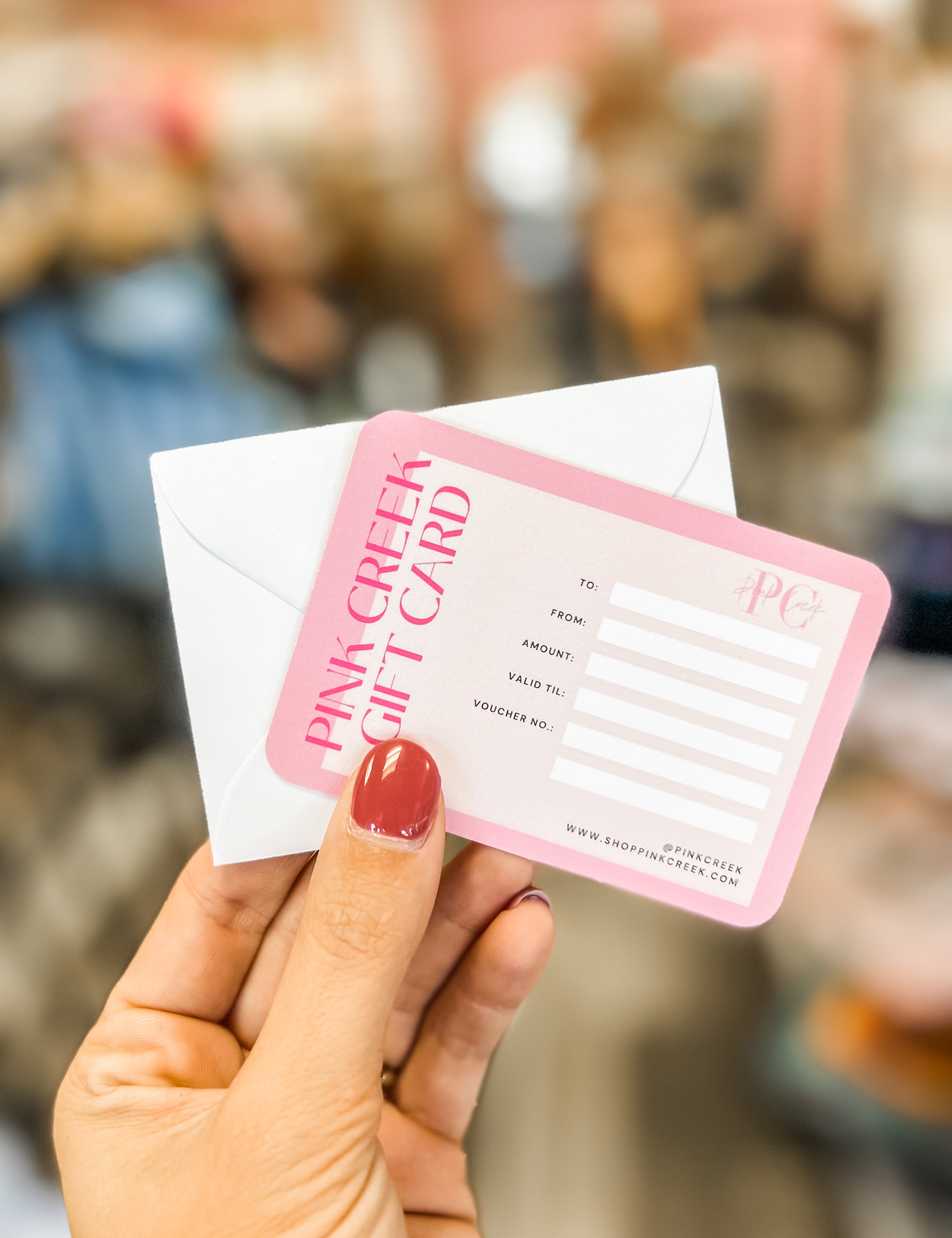 Pink Creek Physical Gift Card