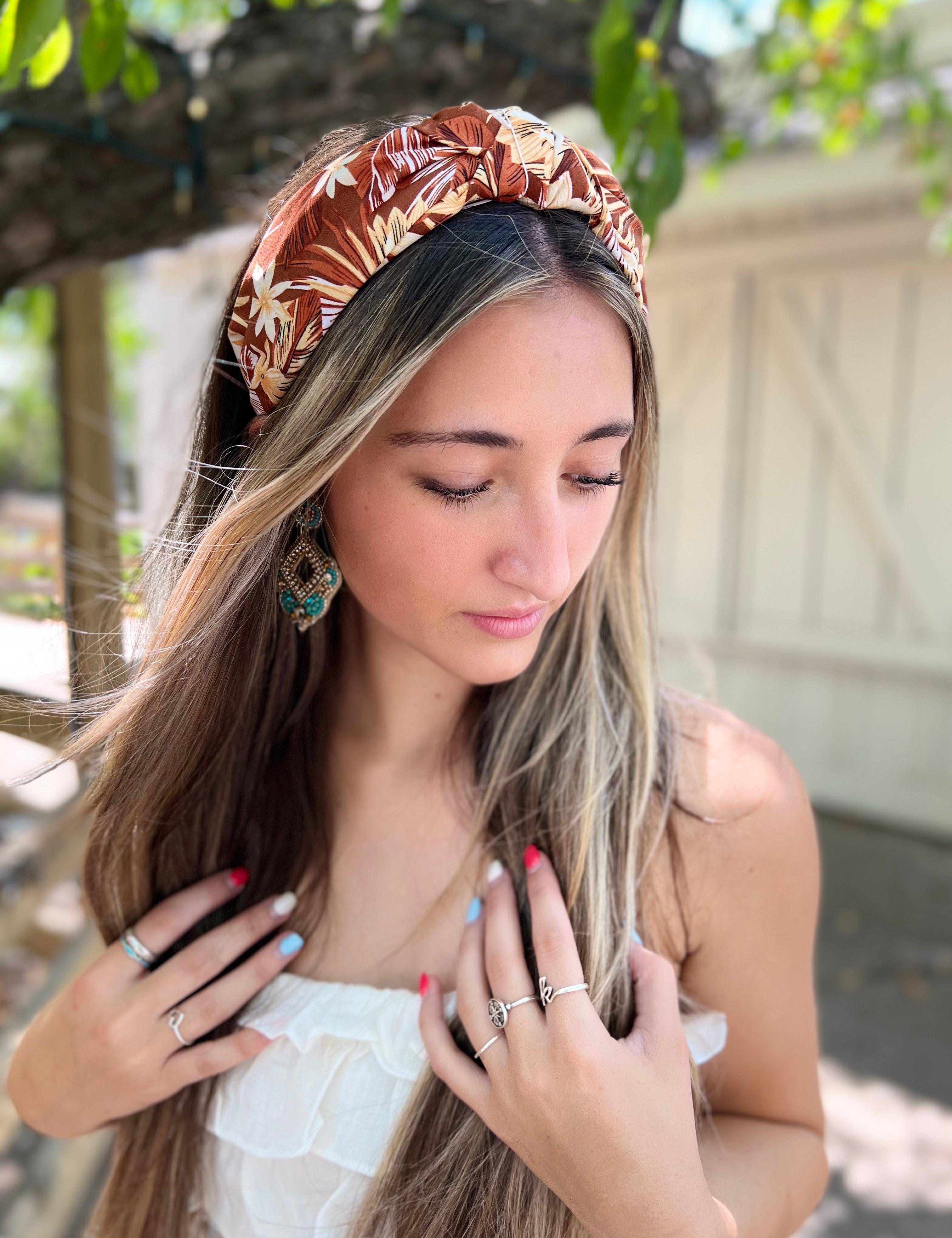 Floral Print Knotted Headband